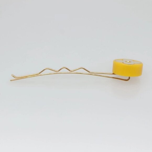 LOUIS VUITTON Kit Bullet Phrases Hair clip metal Gold M92349 LV Auth bs27708 - Picture 12 of 14